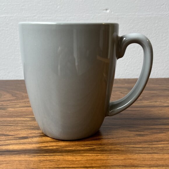 2 Stoneware Coffee Mugs Corelle Coordinate Grey 12 oz - Picture 2 of 9